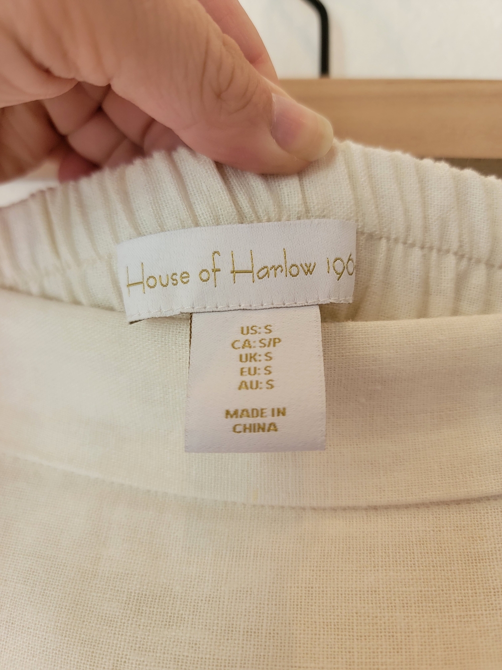 House of Harlow 1960 Floral Linen Blend Tiered Midi Skirt Cream Blush Size S - Picture 3 of 13